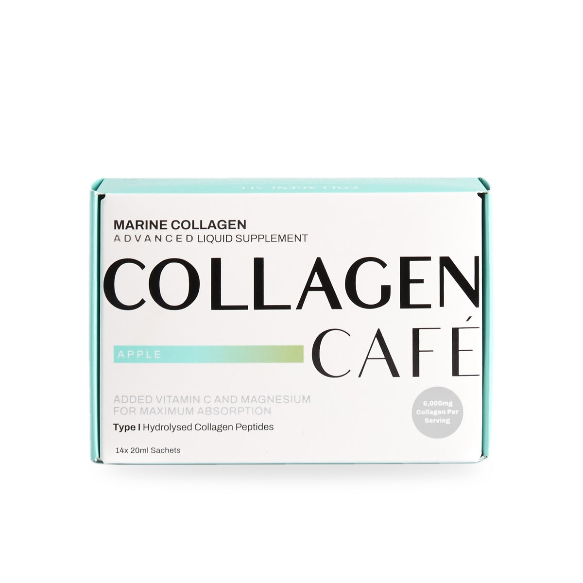 Advanced Marine Collagen Liquid box, 14 x 20ml sachets, apple flavour