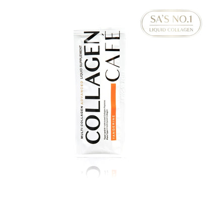 Collagen Café Multi Collagen tangerine sachet, front