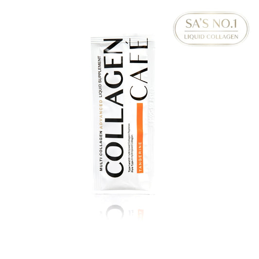 Collagen Café Multi Collagen tangerine sachet, front